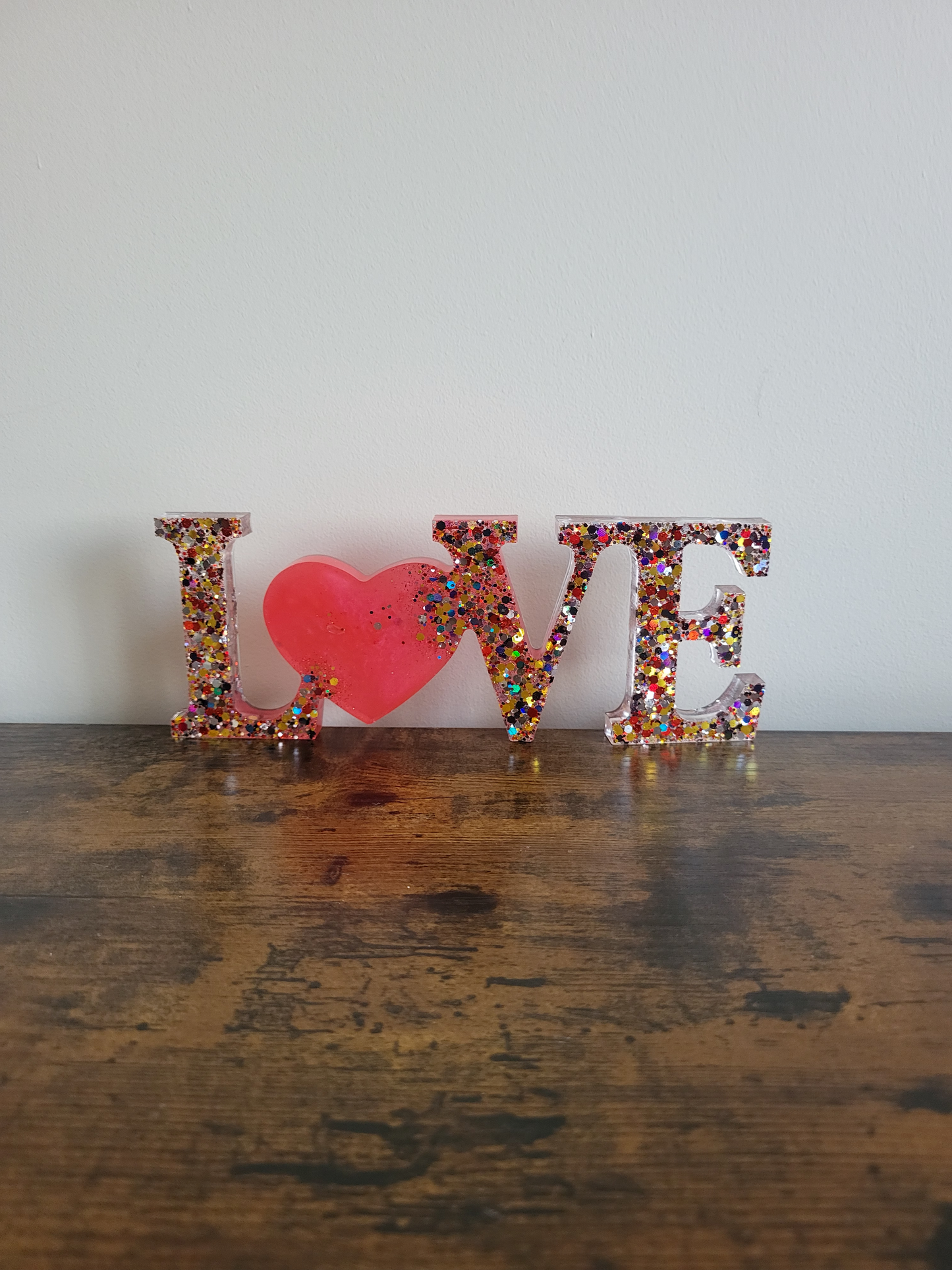 Décoration LOVE en Résine - Cadeau Idéal pour la Saint-Valentin